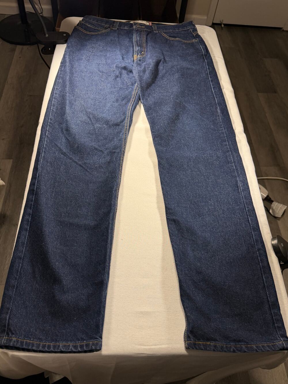 Levi’s 505 Regular Fit Jeans W34 L38 Dark Wash Denim
